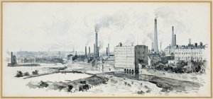 Lower Broughton a Crescentből, Salfordból alkotó: Henry Edward Tidmarsh