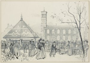 Szombat délután Ardwick Greenben alkotó: Henry Edward Tidmarsh