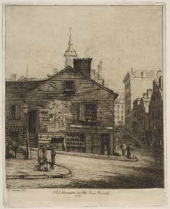 Régi házak a „Five Points”-ban, 1870, a „Scenes of Old New York” című műből alkotó: Henry Farrer