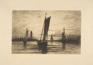 Naplemente az East Riveren, 1879.