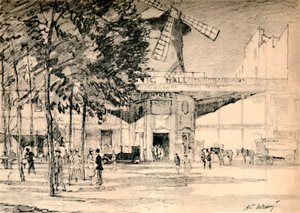 A Le Moulin Rouge Dead valóban Pierrots gyertya., 1927, 1927