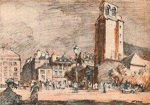 St. Germain Des Pres A régi negyedben., c1927, 1927