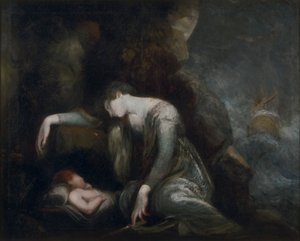 Dana? és Perseus a Seriphoson(?) alkotó: Johann Heinrich Füssli