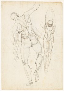 Ábratanulmányok (recto és verso) alkotó: Johann Heinrich Füssli