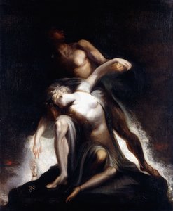 Az özönvíz látomása, alkotó: Johann Heinrich Füssli