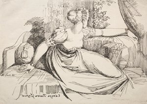 Nő a kanapén alkotó: Johann Heinrich Füssli