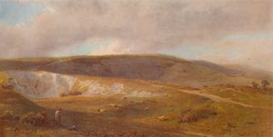 A Chalk Pit on the Downs, Eastbourne közelében, 1871, 1935