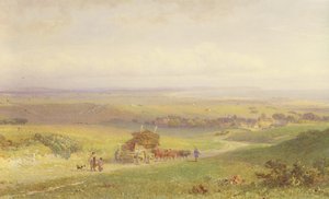 Pevensey Bay, Sussex, 1868 (wc, bc, grafit és papírkaparás)