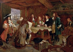 Haditanács – Vilmos, Orange hercege és segédei a torbayi partraszállás után, 1688. november 5.