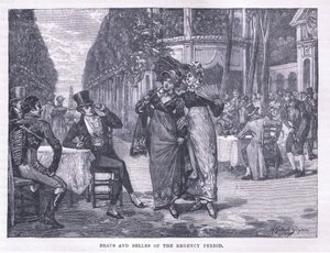 A régens korszak szépségei és szépségei 1818 körül alkotó: Henry Gillard Glindoni