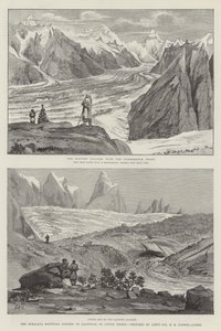A Himalája hegyi táj Baltisztánban, vagy a Kis Thibetben alkotó: Henry Haversham Godwin-Austen