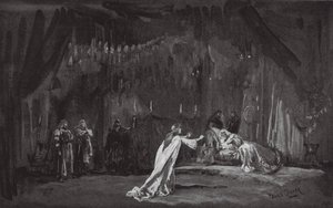Jelenet a Lear királyból (litográfia) alkotó: Henry Hawes Craven Green