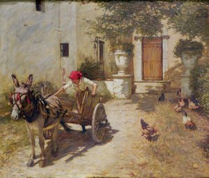 Farm udvari jelenet, 1905