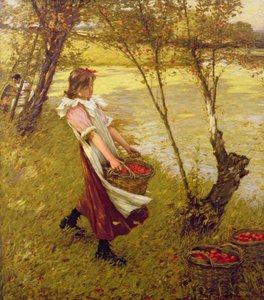 A gyümölcsöskertben, Haylands, Graffham alkotó: Henry Herbert La Thangue