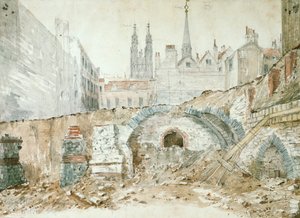 Az 1. század végi-2. századi bazilika részei a londoni Cityben alkotó: Henry Hodge