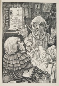 De ó, sugárzó unokaöccs, óvakodj a naptól!”, a The Hunting of the Snark, An Agony in Eight Fits, Lewis Carroll, kocsma. 1876 alkotó: Henry Holiday