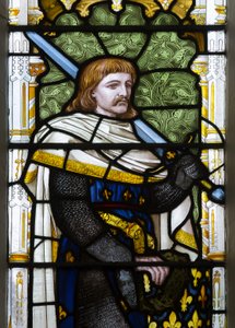 Cambridge, Trinity College, Heaton Butler & Bayne, Henry Holiday, Ludovicus, 1870, Carl Almquist alapján alkotó: Henry Holiday