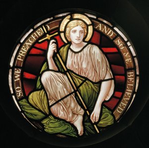Faith, 1888 (ólomüveg) alkotó: Henry Holiday
