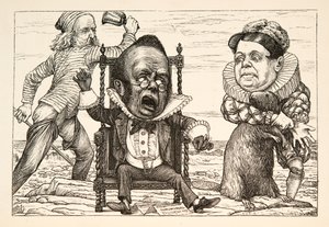 Olyan nagy volt az ijedtsége, hogy a mellényéből fehér kocsma lett. 1876. alkotó: Henry Holiday