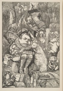 A Hód papírt, portfóliót és tollakat hozott a The Hunting of the Snark, An Agony in Eight Fits, Lewis Carroll kocsmából. 1876 alkotó: Henry Holiday