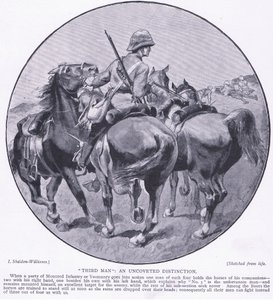 A Harmsworth Brothers Limited által kiadott, 1901-es harmadik ember, Pretoria után: A gerillaháború alkotó: Henry Inglis Jodrel Sheldon Williams