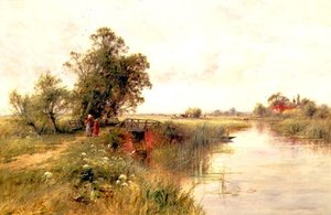 A Temze -en Wallingford közelében alkotó: Henry John Kinnaird