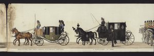 Része a panorámás kilátásnak Arthur, Wellington hercege teljes temetési menetéről (színes akvatinta)