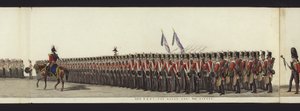 Része a panorámás kilátásnak Arthur, Wellington hercege teljes temetési menetéről (színes akvatinta)