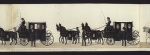 Része a panorámás kilátásnak Arthur, Wellington hercege teljes temetési menetéről (színes akvatinta) alkotó: Henry Jr and Sala George Augustus Alken