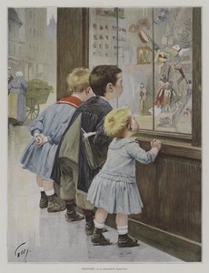 A kísértés (kísértés) alkotó: Henri Jules Jean Geoffroy