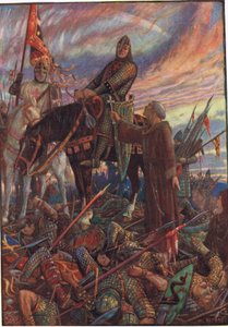 A hastingsi csata után, illusztráció Rudyard Kipling "Anglia története" című művéből, 1911.