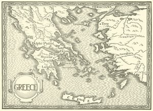 Görögország térképe alkotó: Henry Justice Ford