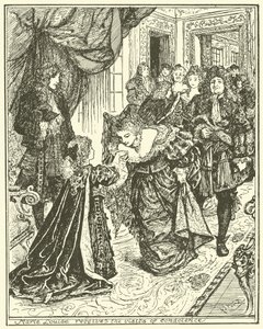 Marie Louise részvétnyilvánító látogatásokat fogad alkotó: Henry Justice Ford
