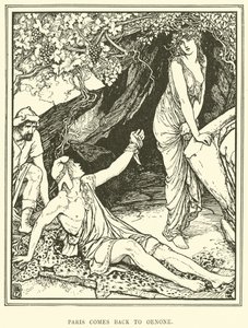 Paris visszatér Oenone-hoz alkotó: Henry Justice Ford