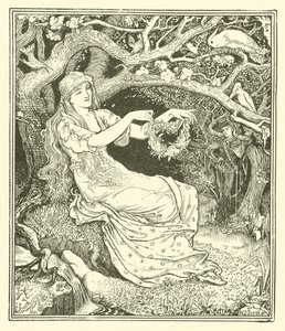 Nárcisz herceg és Potentilla hercegnő (metszet) alkotó: Henry Justice Ford