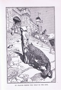 Szent Ferenc behozza a farkast a városba, 1912 alkotó: Henry Justice Ford