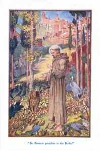 Szent Ferenc a madaraknak prédikál, 1912 alkotó: Henry Justice Ford