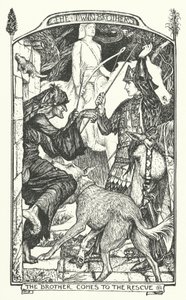A testvér jön a mentésre (metszet) alkotó: Henry Justice Ford