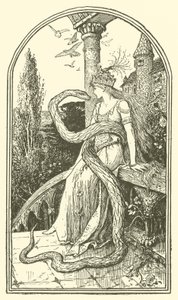 Az elvarázsolt kígyó (metszet) alkotó: Henry Justice Ford