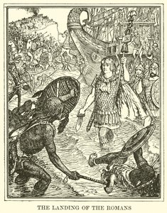 A rómaiak partraszállása alkotó: Henry Justice Ford