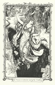 A hercegnőt elnyeli a Föld (metszet) alkotó: Henry Justice Ford
