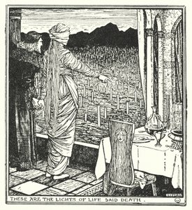 Ezek az élet fényei, mondta a Halál (litho) alkotó: Henry Justice Ford