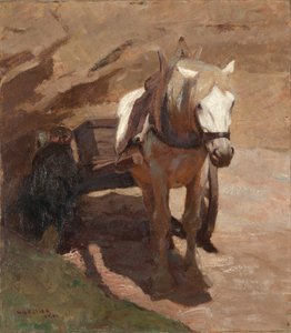 A homokbányában alkotó: Henry Keller