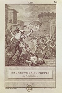 Az amerikai nép felkelése 1768-ban, David által metszett