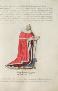 Sir William Howard († 1308) (tinta és aranylevél pergamen)