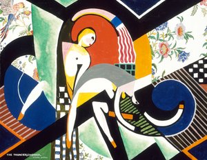 A Thundershower, kb. 1917-1918.