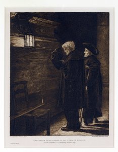 Zwei Bewohner des Greenwich Hospital, gesammelt vom Grab von Horatio Nelson (1758-1805) in der Krypta der St. Paul