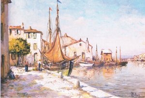 A fogás kirakása, folyóiratból vagy könyvből ismeretlen forrás alkotó: Henry Malfroy