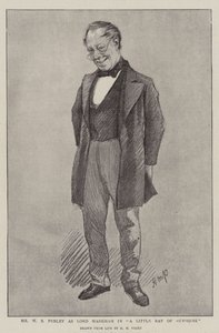 Mr. W. S. Penley Lord Markham szerepében az "A Little Ray of Sunshine" című filmben (litho)