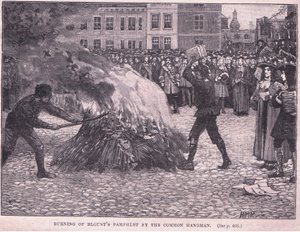 Blount füzeteinek égetése a hóhér által alkotó: Henry Marriott Paget